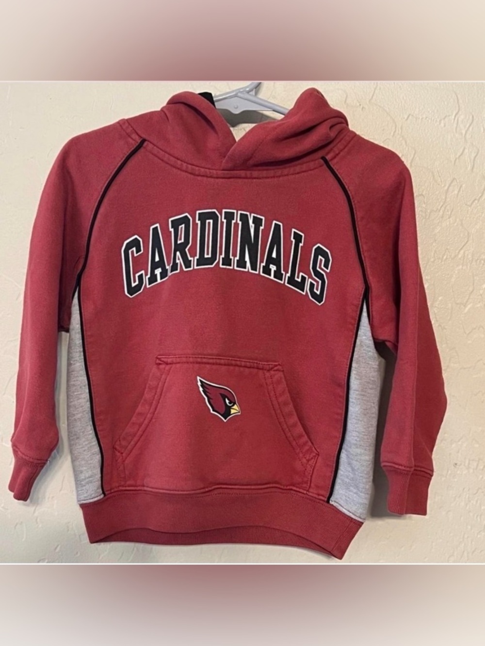 Arizona Cardinals Kids Hoodie Red Gray NFL Sweatshirt |Size 2T